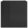 vidaXL Arm&aacute;rio de parede para TV 30,5x30x30 cm preto brilhante