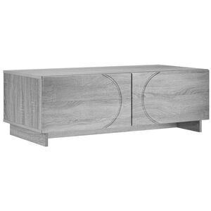 vidaXL Mesa de centro Sonoma cinzento 102 x 50,5 x 35 cm