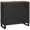 vidaXL Buffet Castanho 80 x 33 x 75 cm Madeira de mangueira maci&ccedil;a