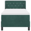vidaXL Cama Box com colch&atilde;o Verde Escuro 200 x 80 cm Poli&eacute;ster