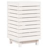 vidaXL Cesto de roupa suja 44x44x76 cm madeira de pinho maci&ccedil;a branco
