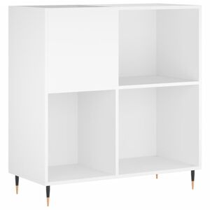 vidaXL Arm&aacute;rio para discos 84,5x38x89 cm derivados de madeira branco