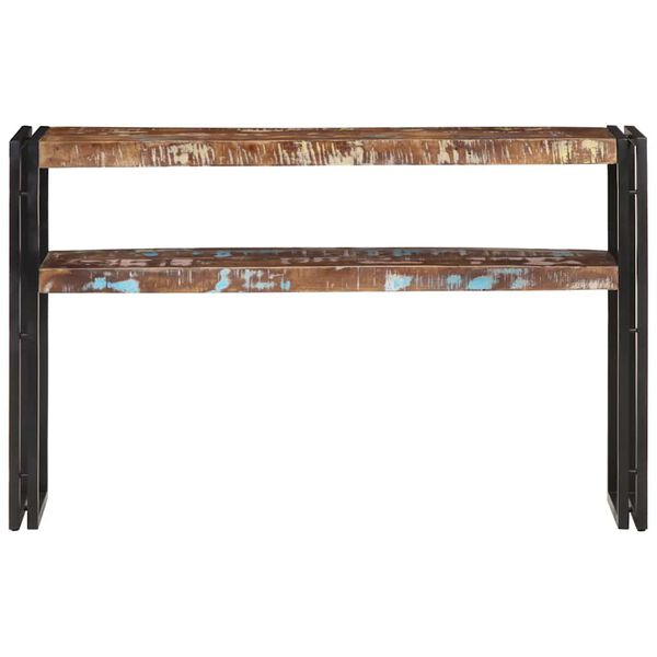 vidaXL Mesa consola 120x30x75 cm madeira recuperada maci&ccedil;a