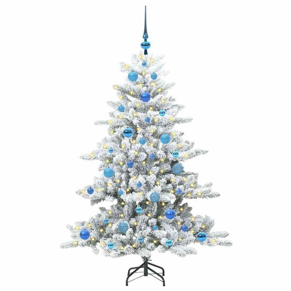 vidaXL Árvore de Natal Articulada Artificial com 150 LEDs 150 cm PVC