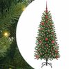 vidaXL &Aacute;rvore de Natal Artificial Verde 120 cm PE e PVC
