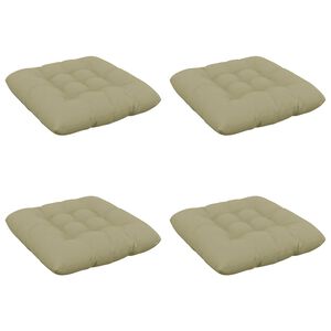vidaXL Almofadas de Assento VIANEN 4 unid. 100% Poli&eacute;ster Verde Claro