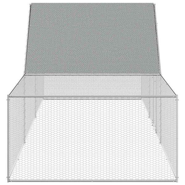 vidaXL Galinheiro 6x2x2 m a&ccedil;o galvanizado