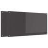 vidaXL Painel de cozinha 2 pcs Cinza Escuro 120 x 60 cm