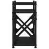 vidaXL Suporte impressora 2 prateleiras 40x20x40 deriv. madeira preto
