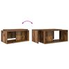 vidaXL Conjunto de Mesas de Caf&eacute; 2 pcs Madeira antiga
