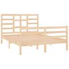 vidaXL Estrutura de cama pequena casal 120x190 cm pinho maci&ccedil;o