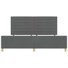 vidaXL Estrutura da Cama Cinzento escuro 200 x 200 cm tecido