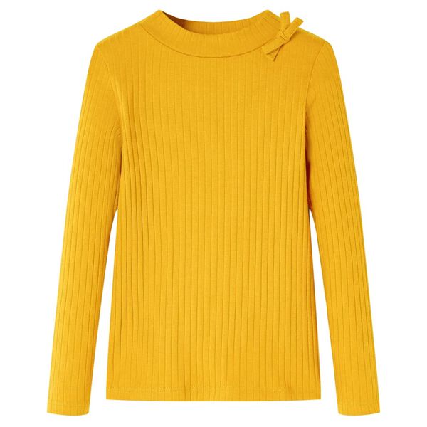 T-shirt de manga comprida para crian&ccedil;a cor ocre 128