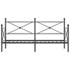 vidaXL Cama de Dia sem Colch&atilde;o 75x190 cm a&ccedil;o preto