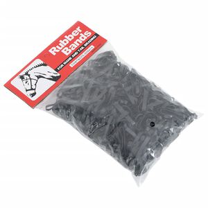 vidaXL El&aacute;sticos para tran&ccedil;as de cavalos 500 pcs silicone preto