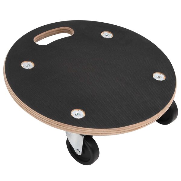 vidaXL Carrinho de Transporte 6 pcs Cinzeto Contraplacado