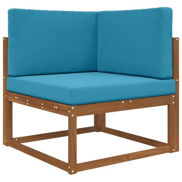 vidaXL Almofada para Sof&aacute; Externo 3 pcs Azul Royal Poli&eacute;ster