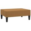 vidaXL Sof&aacute;-cama de 2 lugares com apoio de p&eacute;s veludo castanho