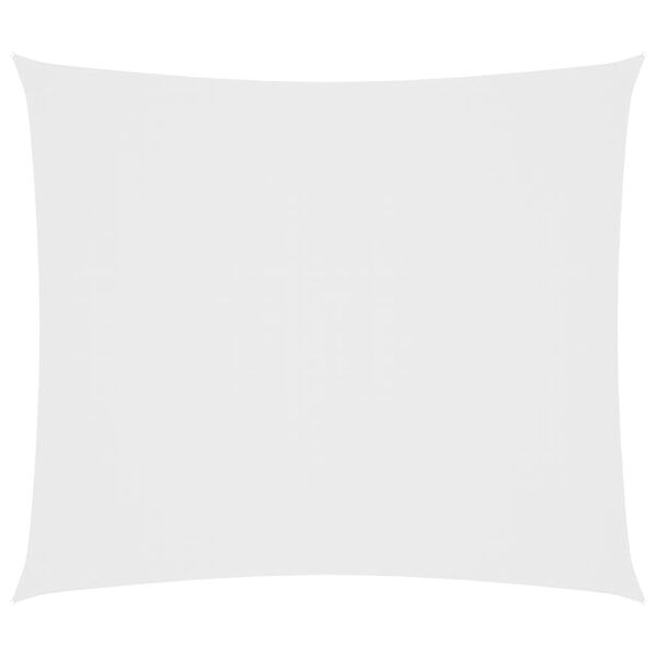 vidaXL Para-sol estilo vela tecido oxford retangular 2x2,5 m branco