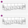vidaXL Conjunto de Sof&aacute;s para Exterior 7 pcs Natural e Bege