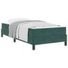 vidaXL Cama Box com colch&atilde;o Verde Escuro 100 x 200 cm tecido