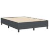 vidaXL Estrado de cama plataforma Cinza Escuro 140 x 190 cm tecido