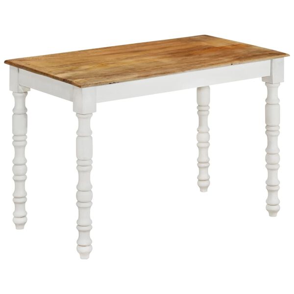 vidaXL Mesa de jantar 110x60x76 cm madeira de mangueira maci&ccedil;a