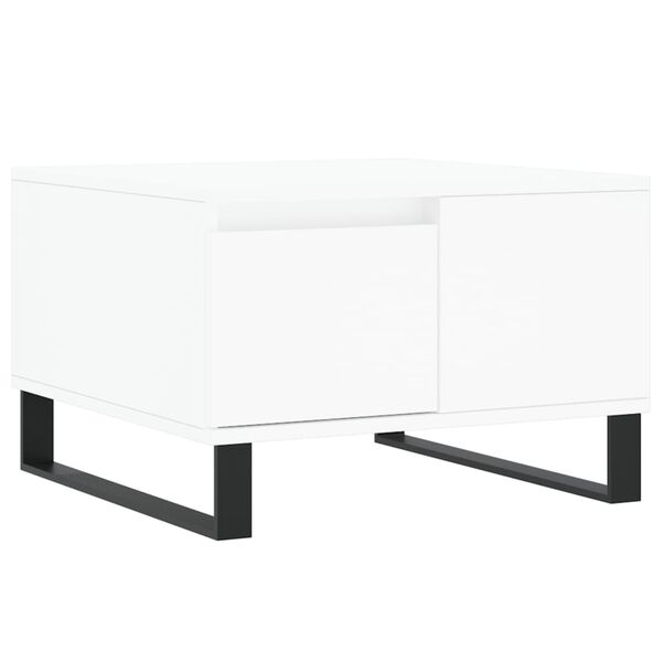 vidaXL Mesa de centro 55x55x36,5 cm derivados de madeira branco