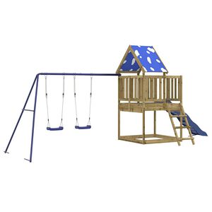 vidaXL Conjunto de brincar para exterior madeira de pinho impregnada