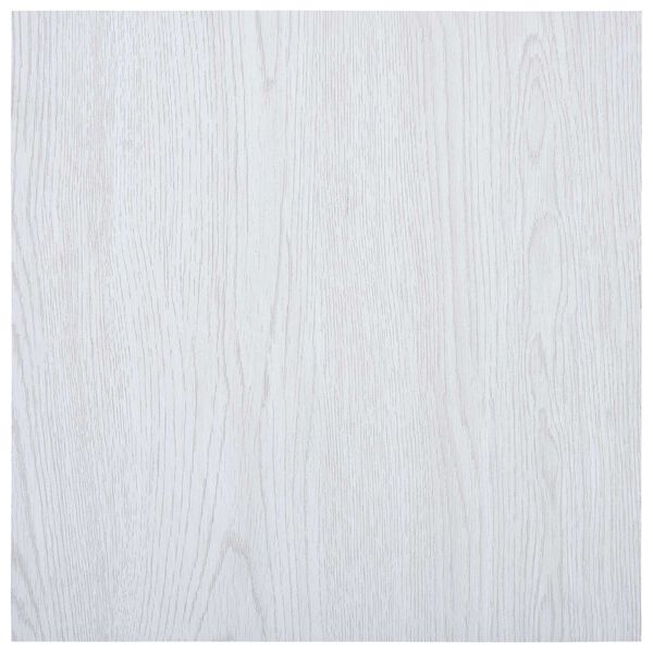 vidaXL Pranchas de Piso 55 pcs Branco 5,11 m&sup2; PVC