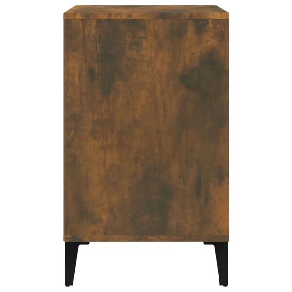 vidaXL Sapateira 102x36x60 cm derivados de madeira carvalho fumado