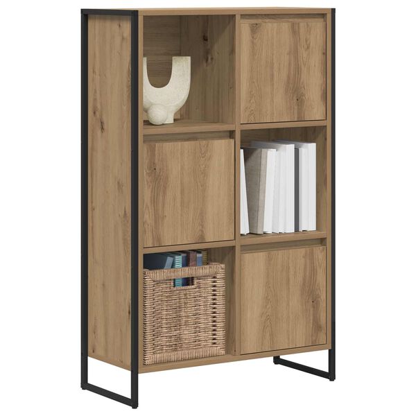 vidaXL Gabinete de Livros Carvalho Artesanal 68 x 30 x 108,5 cm