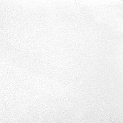 vidaXL Almofadão de cabeceira 80 cm couro artificial branco