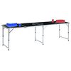 vidaXL Mesa de beer pong dobr&aacute;vel com copos e bolas 240 cm