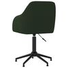 vidaXL Cadeiras de jantar giratorias 2 pcs veludo verde-escuro