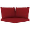 vidaXL 6 pcs conjunto lounge de jardim c/ almofad&otilde;es vermelho tinto
