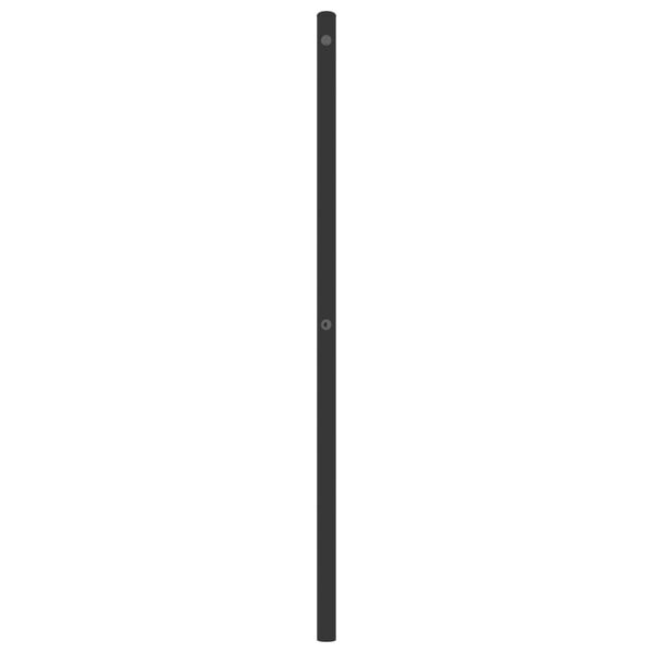 vidaXL Cabeceira de substitui&ccedil;&atilde;o 193 cm metal preto