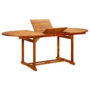 vidaXL Mesa de Jardim (150-200) x 100 x 75 cm Madeira Maci&ccedil;a de Ac&aacute;cia