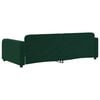 vidaXL Sof&aacute;-cama 100x200 cm veludo verde-escuro