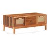 vidaXL Mesa de centro 100x50x40 cm madeira recuperada maci&ccedil;a