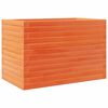 vidaXL Vaso/floreira de jardim 70x40x45,5 cm pinho maci&ccedil;o castanho mel
