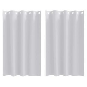 vidaXL Cortinas Blackout com Argolas 2 unid. Cinza Claro 175 x 140 cm