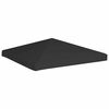 vidaXL Cobertura de gazebo 270 g/m&sup2; 3x3 m preto