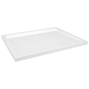 vidaXL Base de chuveiro com pontos 80x100x4 cm ABS branco