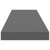 vidaXL Prateleira de parede suspensa 90x23,5x3,8 cm MDF cinzento