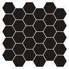 vidaXL Azulejo hexagonal 20 pcs Branco 30 x 30 cm Poliuretano e PET