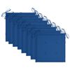 vidaXL Cadeiras de jardim dobr&aacute;veis 8 pcs c/ almofad&otilde;es ac&aacute;cia maci&ccedil;a