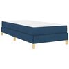 vidaXL Cama Box com colch&atilde;o Azul 80 x 200 cm tecido