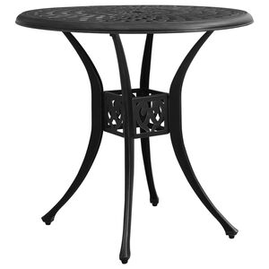 vidaXL Mesa de jardim 78x78x72 cm alum&iacute;nio fundido preto