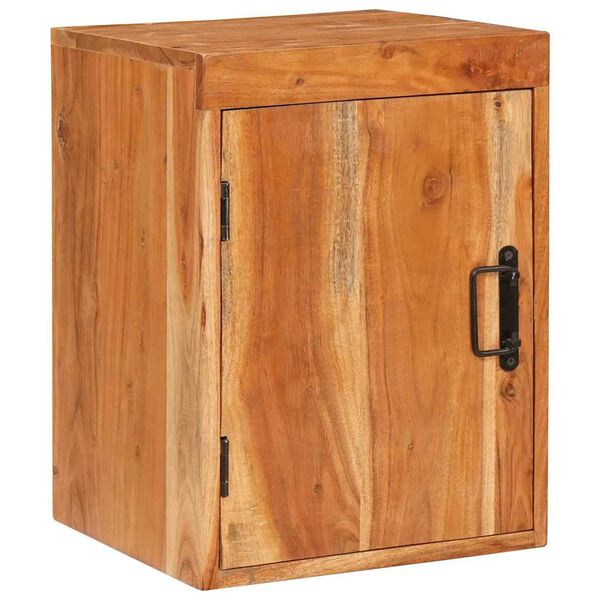 vidaXL Mesa-de-cabeceira 2 pcs Castanho Madeira S&oacute;lida de Ac&aacute;cia